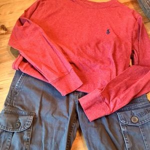 Polo Shirt & Hurley Cargo Shorts